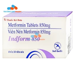 Thuốc Indform 850 Mg - Hộp 4 vỉ x 14 viên