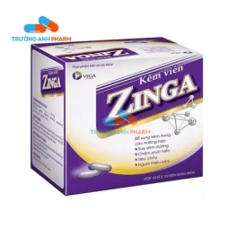 Kẽm Viên Zinga - Hộp 10 vỉ x 10 viên
