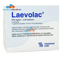 Thuốc Laevolac 670Mg/Ml - Hộp 20 gói 15ml