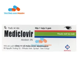 Mediclovir 150mg Medipharco - Thuốc điều trị viêm giác mạc (3 tuyp)