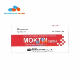 Moktin Inj 50mg/2ml BCWorld - Thuốc điều trị viêm loét dạ dày