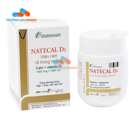 Thuốc Natecal D3 - Hộp 1 lọ 60 viên, Dung dịch uống