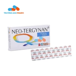 Thuốc Neo-Tergynan - Hộp 1 vỉ x 10 viên nén đặt âm đạo