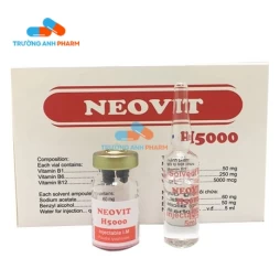 Thuốc Neovit H5000 - Hộp 4 lọ bột đông khô+4 ống dung môi