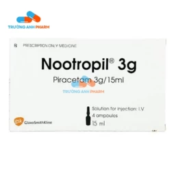 Thuốc Nootropil 3G/15Ml -   Hộp 4 ống x 15ml   Nhà sản xuất:  Aesica Pharmaceuticals S.r.l ̵ - Aesica Pharmaceuticals 
