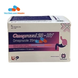 Thuốc Omeprazol 20-Hv - Hộp 10 vỉ x 10 viên