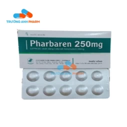 Thuốc Pharbaren 250Mg - Hộp 1 vỉ x 10 viên (Alu-Alu)