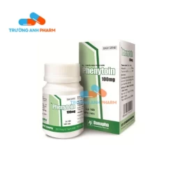 Thuốc Phenytoin 100Mg Danapha -  Thuốc đóng lọ nhựa 100 viên, có kèm theo tờ hướng dẫn sử dụng.