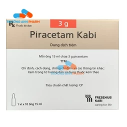 Piracetam Kabi 3g/15ml - Thuốc điều trị các bệnh thần kinh hiệu quả