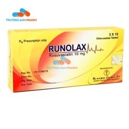 Thuốc Runolax 10Mg - Hộp 3 vỉ x 10 viên.