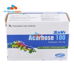 Thuốc Savi Acarbose 100Mg - Hộp 10 vỉ x 10 viên