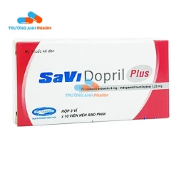 Savi Dopril Plus -   Hộp 03 vỉ x 10 viên nén bao phim