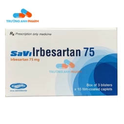 Thuốc Savi Irbesartan 75Mg - Hộp 3 vỉ x 10 viên