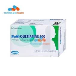 Thuốc Savi Quetiapine 100Mg - Hộp 3 vỉ x 10 viên