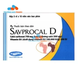 Thuốc Savprocal D - HỘp 3 vỉ x 10 viên