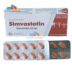 Simvastatin 10mg Khapharco - Thuốc điều trị tăng cholesterol máu
