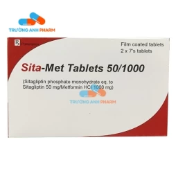 Thuốc Sita-Met Tablets 50/1000 -   Hộp 2 vỉ x 7 viên
