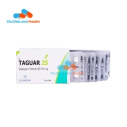 Taguar 25 Aurobindo - Thuốc điều trị tăng huyết áp của Ấn Độ