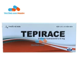 Thuốc Tepirace 0.15Mg - Hộp 3 vỉ x 10 viên