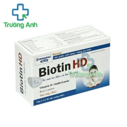 Thực Phẩm Bảo Vệ Sức Khỏe Biotin Hd New - Hộp 5 vỉ × 20 viên nang mềm.