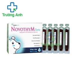 Thực Phẩm Bảo Vệ Sức Khỏe Novothym Forte - Ống 10 ml, 5 ống/vỉ. Hộp 2, 4, 6, 8 vỉ.