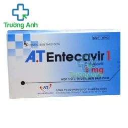 Thuốc A.t Entecavir 1Mg -   Hộp 3 vỉ x 10 viên