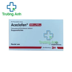 Thuốc Aceclofen 500Mg/50Mg - Hộp 12 viên đặt