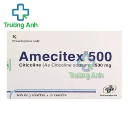 Thuốc Amecitex 500 Mg -   Hộp 3 vỉ x 10 Viên