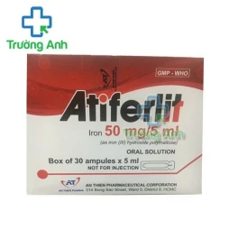 Thuốc Atiferlit 50Mg/5Ml - Hộp 30 ống 5ml