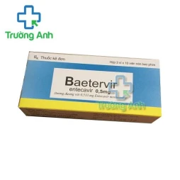 Thuốc Baetervir 0.5Mg -   Hộp 3 vỉ x 10 viên