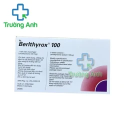 Thuốc Berlthyrox 100 - Hộp 4 vỉ x 25 viên