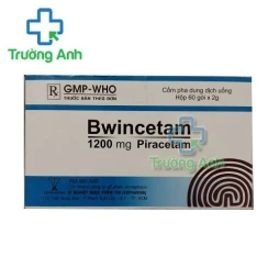 Thuốc Bwincetam 1200Mg - Hộp 2 gói nhôm lớn, mỗi gói chứa 30 gói nhỏ x 2g