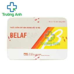 Thuốc Chống Oxy Hóa Belafcap - Hộp 2 gói x 5 vỉ x 10 viên nang mềm