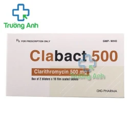 Thuốc Clabact 500Mg - Hộp 2 vỉ x 10 viên