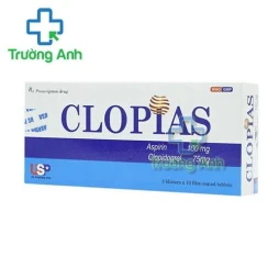 Thuốc Clopias 100Mg/75Mg - Hộp 3 vỉ x 10 viên