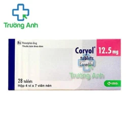 Thuốc Coryol Tablets 12,5Mg -   Hộp 4 vỉ x 7 viên