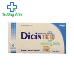Thuốc Dicinter - Hộp 2 vỉ x 5 viên đạn