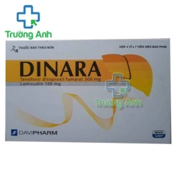 Thuốc Dinara 300Mg/100Mg - Hộp 4 vỉ x 7 viên