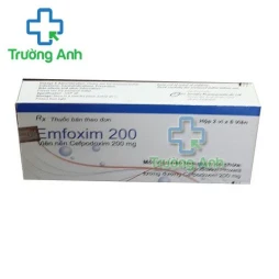 Thuốc Emfoxim 200 -   Hộp 2 vỉ x 6 viên nén