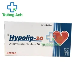 Thuốc Hypolip-20 Mg -  Hộp 3 vỉ x 10 viên