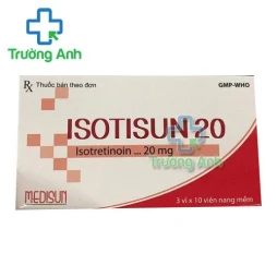Thuốc Isotisun 20 Mg -   Hộp 3 vỉ x 10 viên
