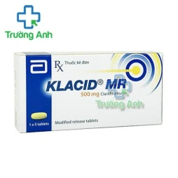 Thuốc Klacid Mr 500Mg -   Hộp 1 vỉ x 5 viên