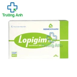 Thuốc Lopigim 300Mg -   Vỉ 10 viên nang cứng. Hộp 3 vỉ, 6 vỉ, 10 vỉ