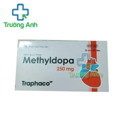 Thuốc Methyldopa 250Mg Traphaco - Hộp 10 vỉ x 10 viên nén bao phim