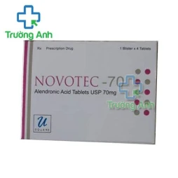 Thuốc Novotec 70Mg - Hộp 1 vỉ x 4 viên nén không bao.