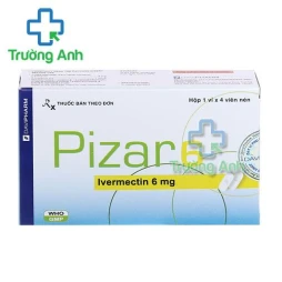 Thuốc Pizar 6 Mg - Hộp 1 vỉ x 4 viên