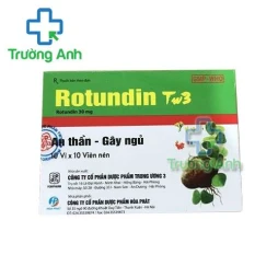 Thuốc Rotundin Tw3 - Hộp 10 vỉ x 10 viên nén