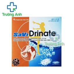 Thuốc Savi Drinate 70Mg - Hộp 1 vỉ x 4 viên sủi