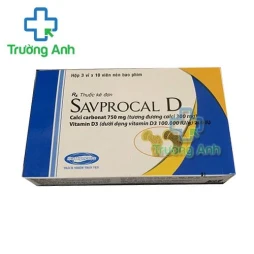 Thuốc Savprocal D - HỘp 3 vỉ x 10 viên