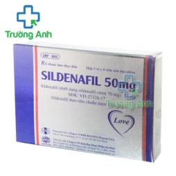 Thuốc Sildenafil 50Mg Love - Hộp 1 vỉ x 4 viên